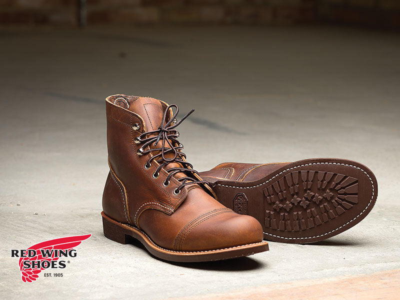 red heritage boots