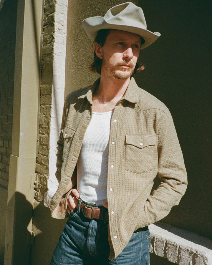 Houndstooth Flannel-Moss