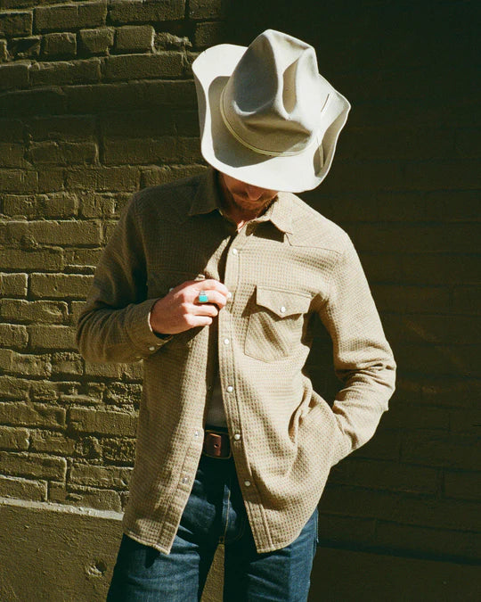 Houndstooth Flannel-Moss