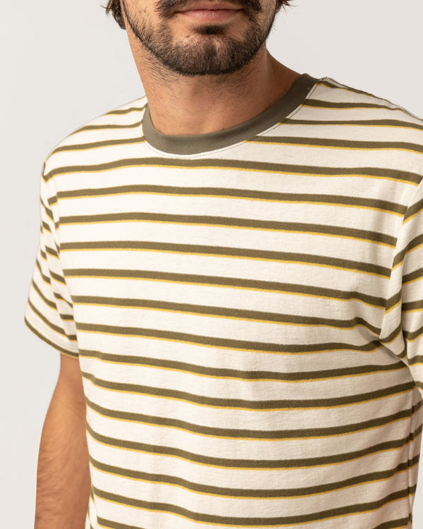 Vintage Stripe SS T-Shirt - Natural