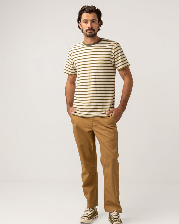 Vintage Stripe SS T-Shirt - Natural