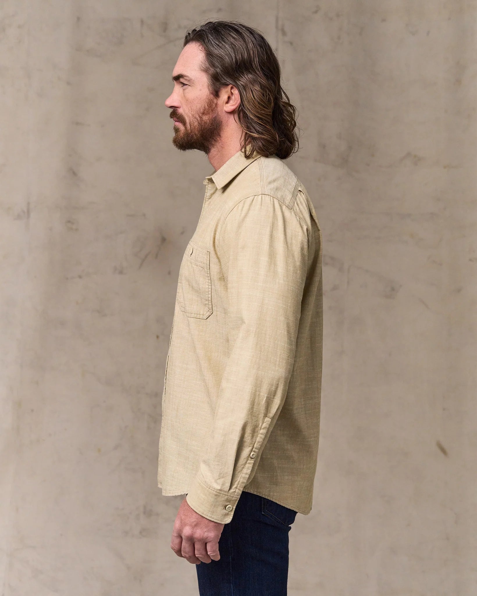 Chambray Cpo Shirt - Tan