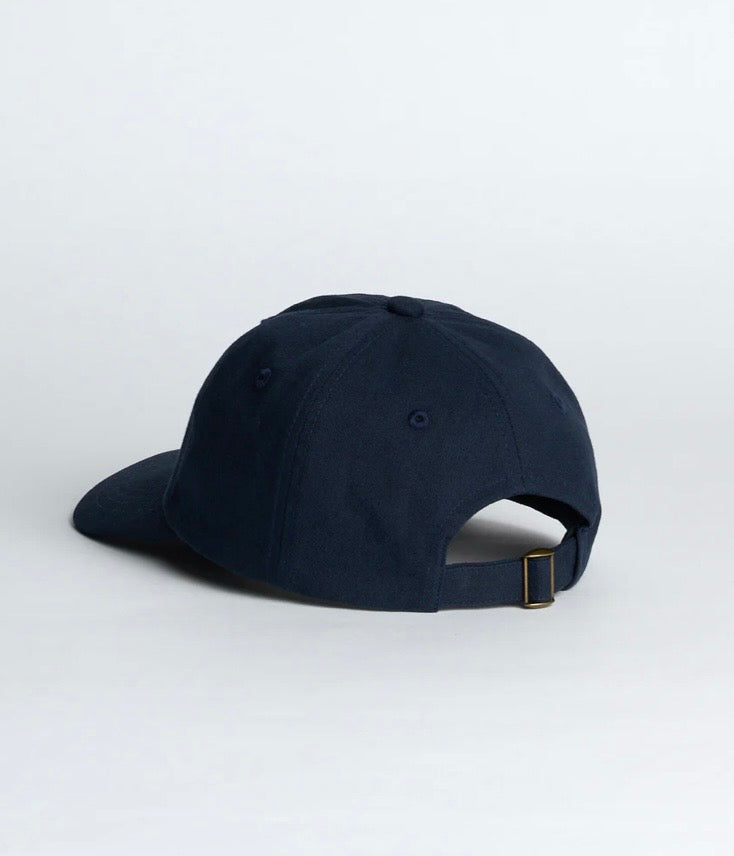 Swan Logo Cotton Twill Cap-Night Blue