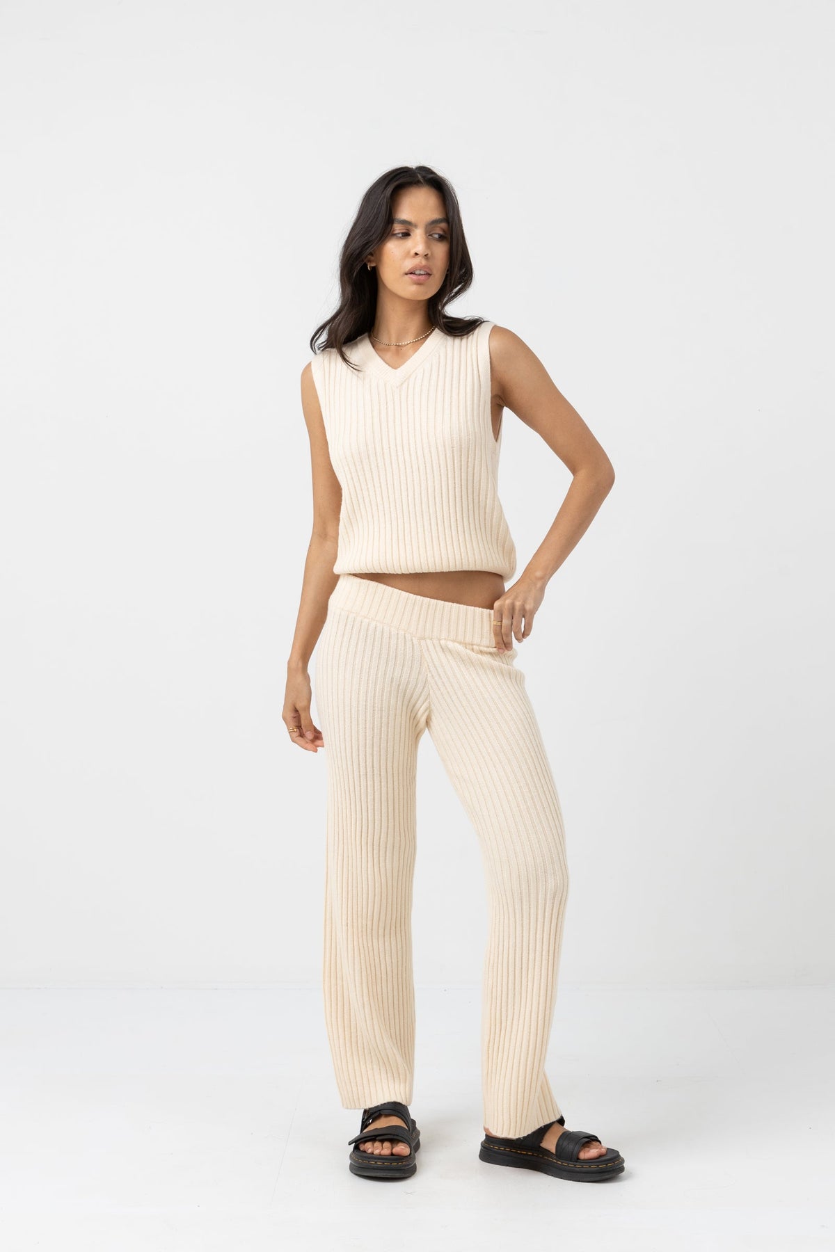 Shell Beach Sweater Vest - Oatmeal