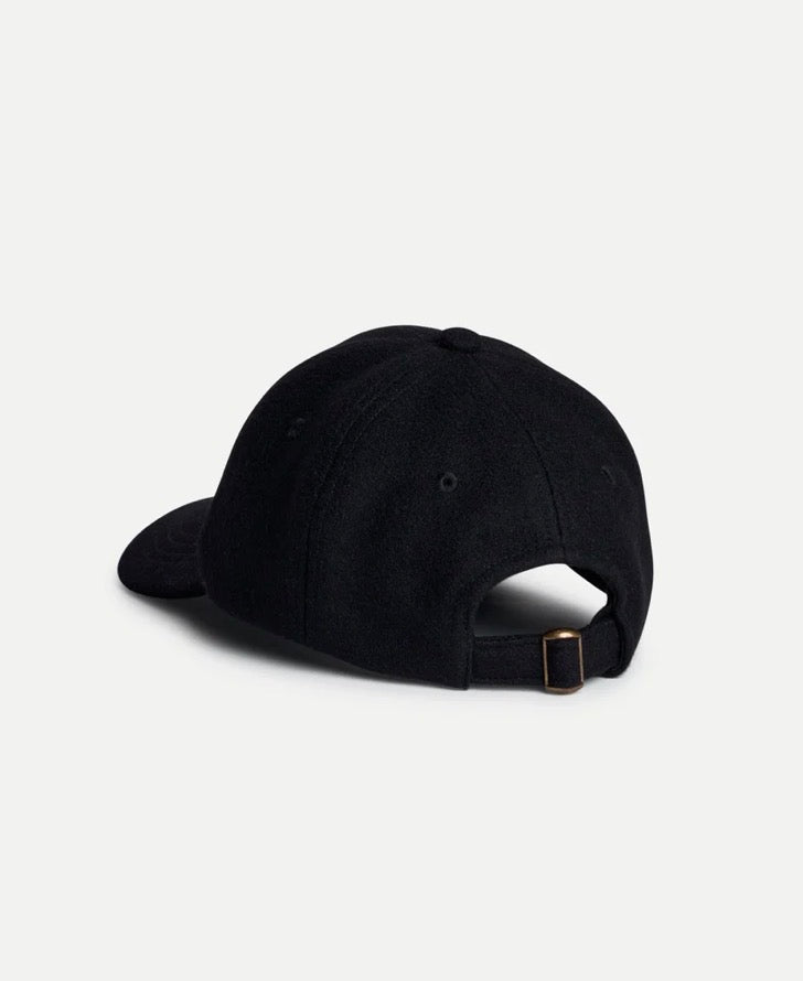 Wool MbS Logo Cap - Deep Black