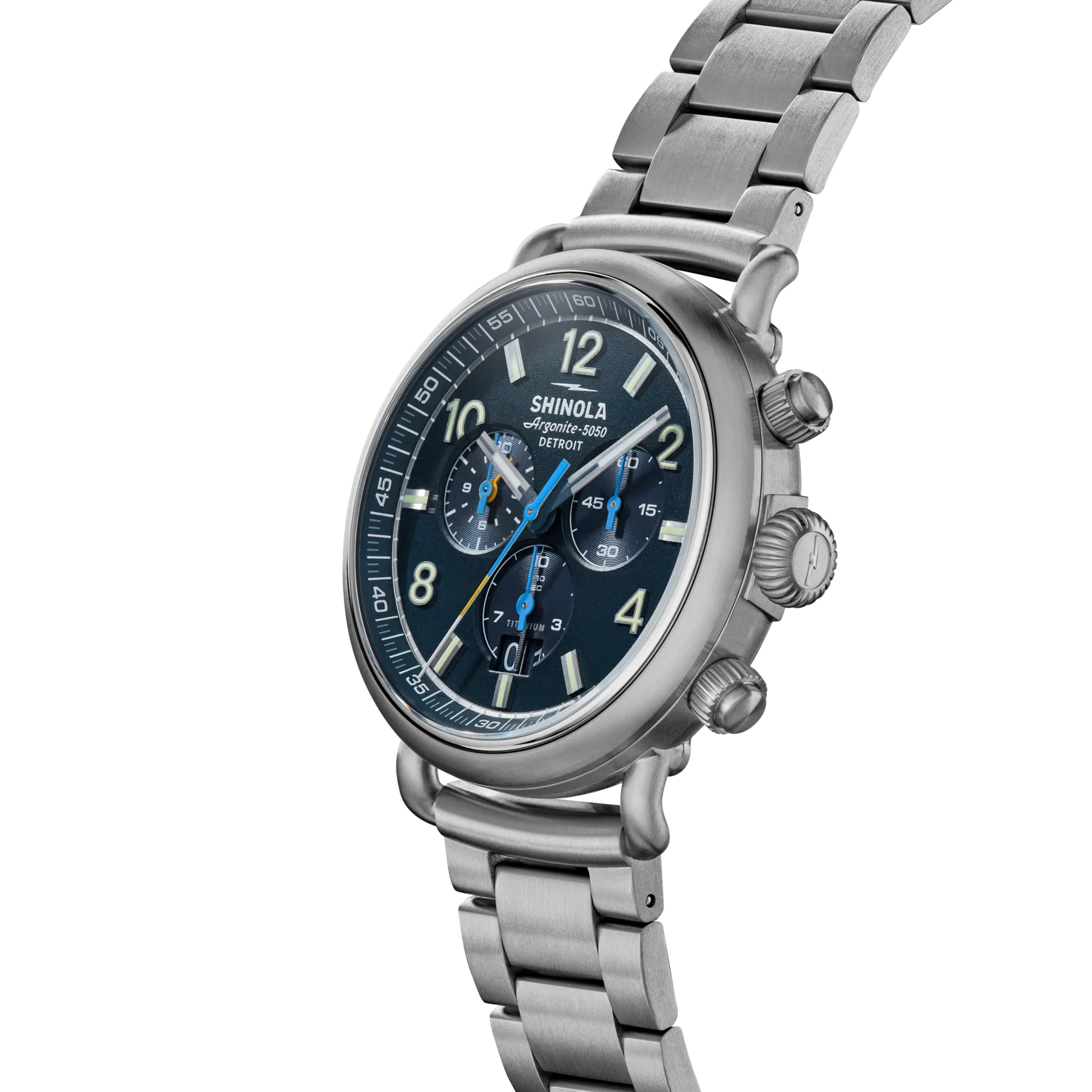 Runwell Chronograph West Wind Watch Gift Set with Additional Strap-Midnight Blue