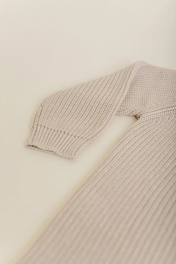 Hazelnut Knit Romper
