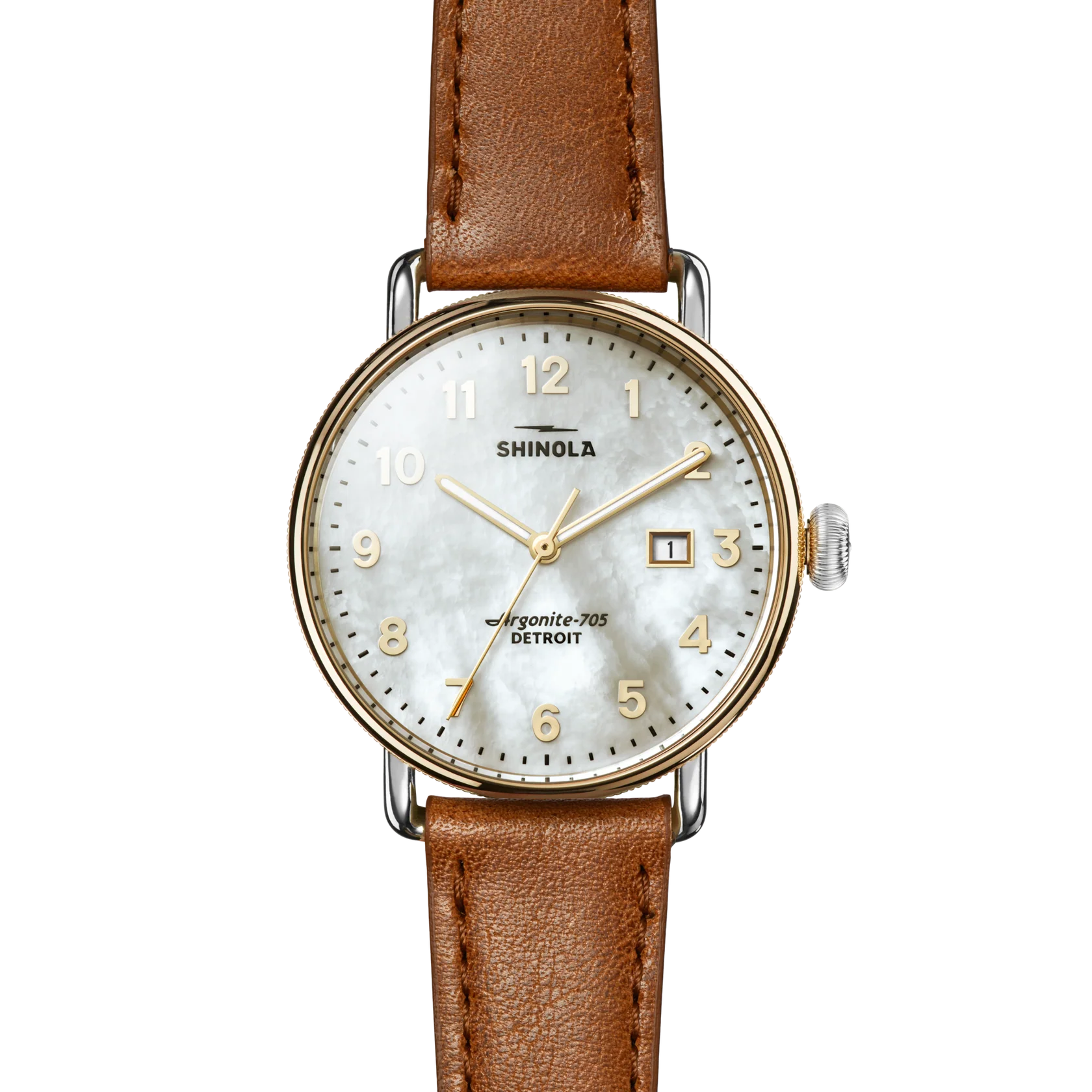 Canfield Watch 38mm - Mother of Pearl