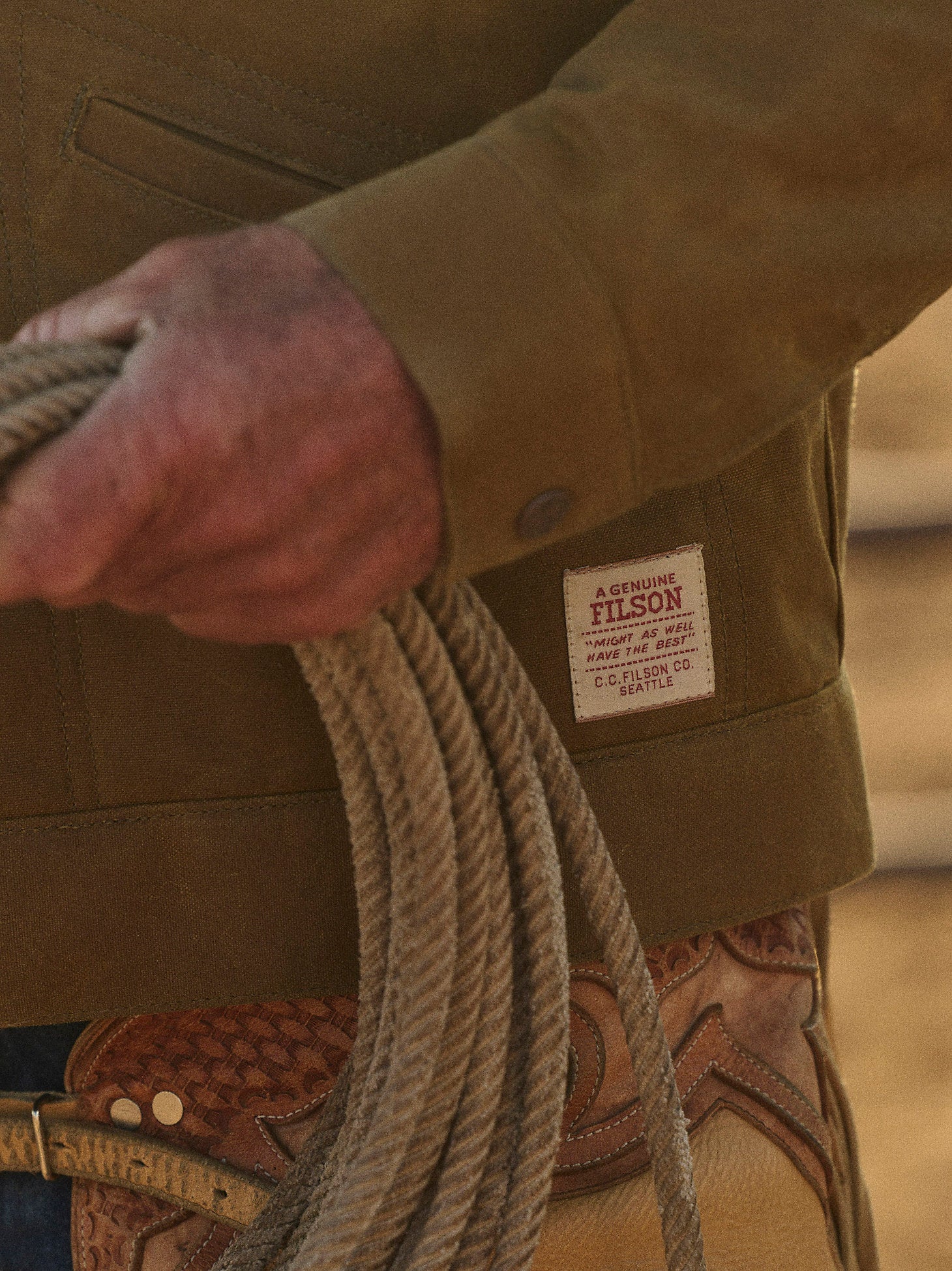 Wrangler X Filson Adventure Jacket-Dark Tan