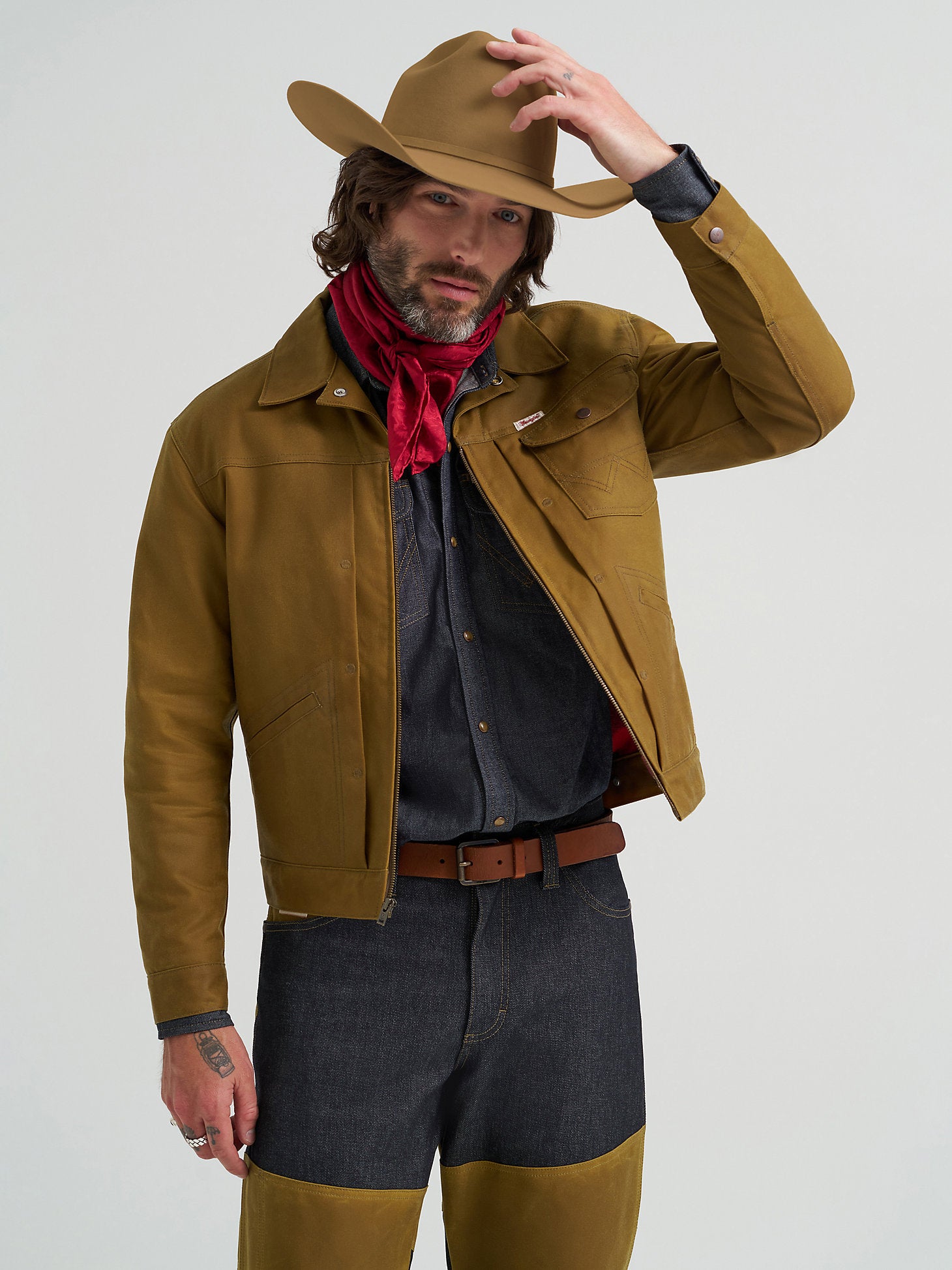 Wrangler X Filson Adventure Jacket-Dark Tan