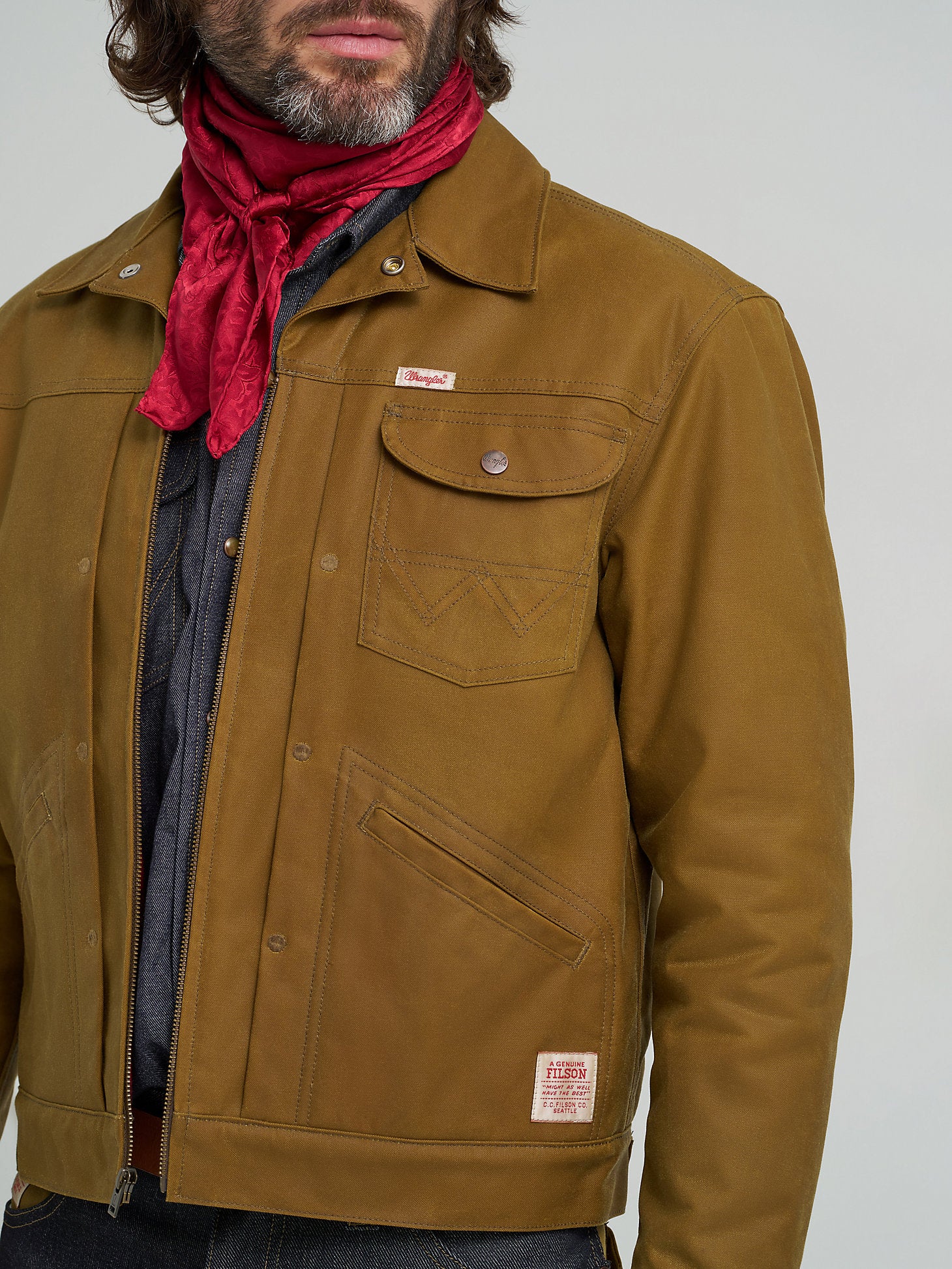 Wrangler X Filson Adventure Jacket-Dark Tan
