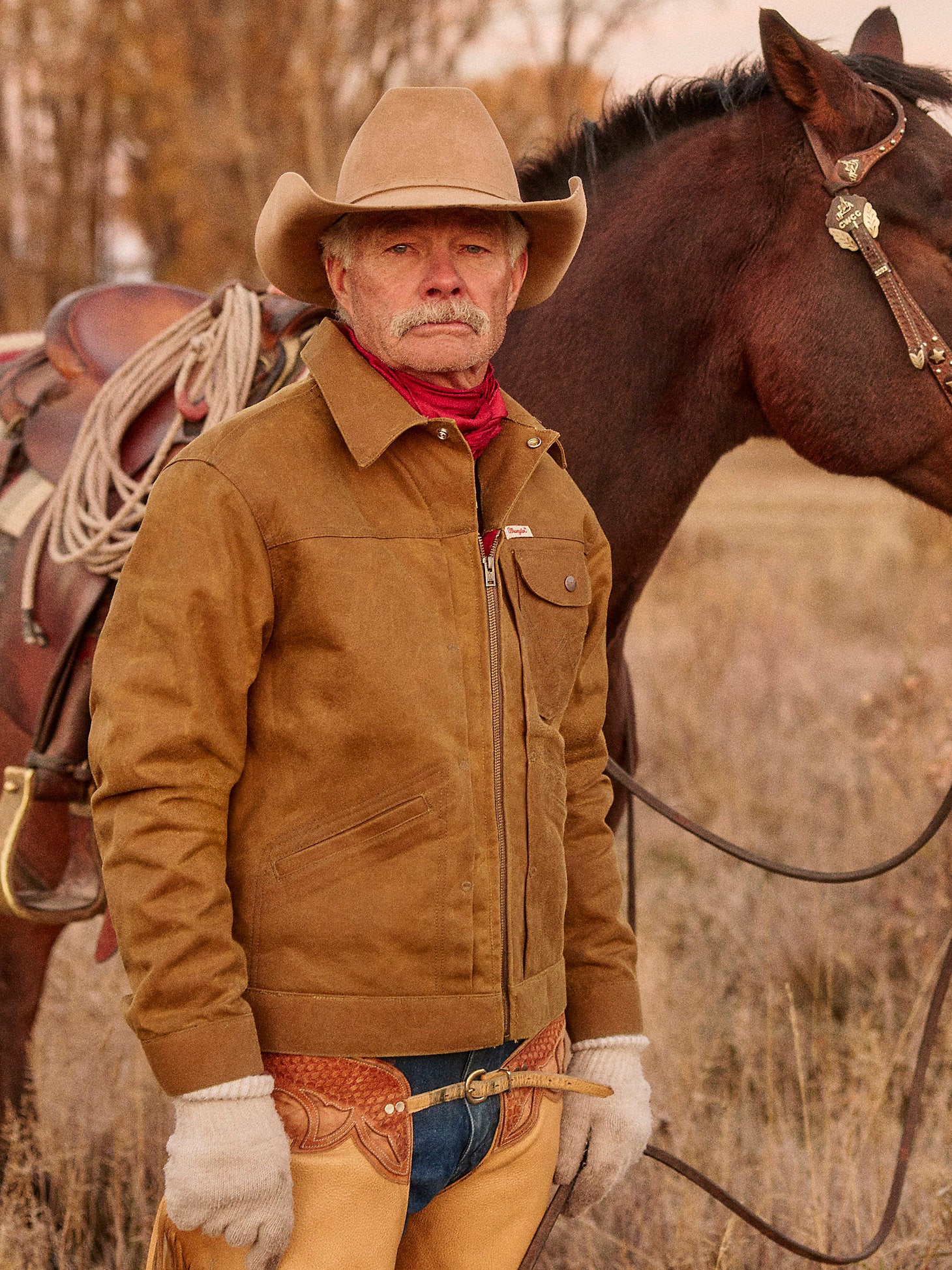 Wrangler X Filson Adventure Jacket-Dark Tan