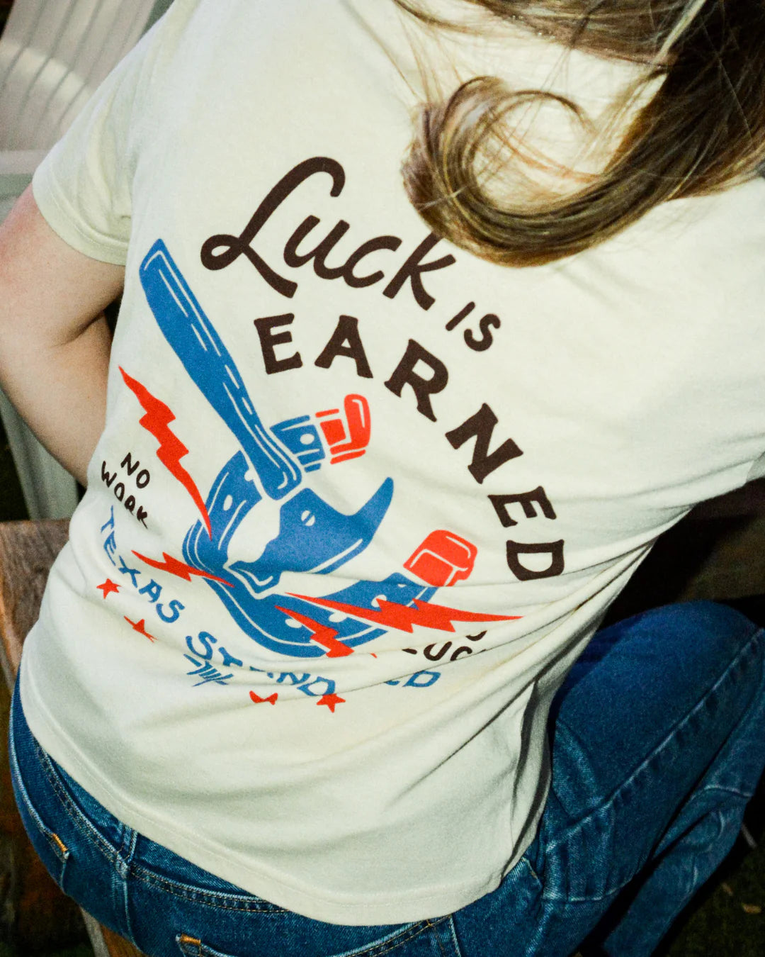 Women's Crop Tee- No Work No Luck