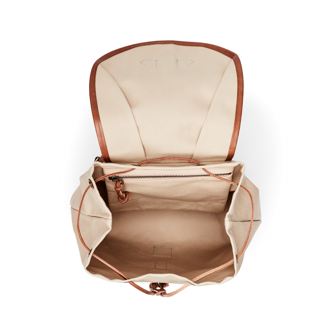 Rugged Twill Drawstring Backpack - Feather Gray