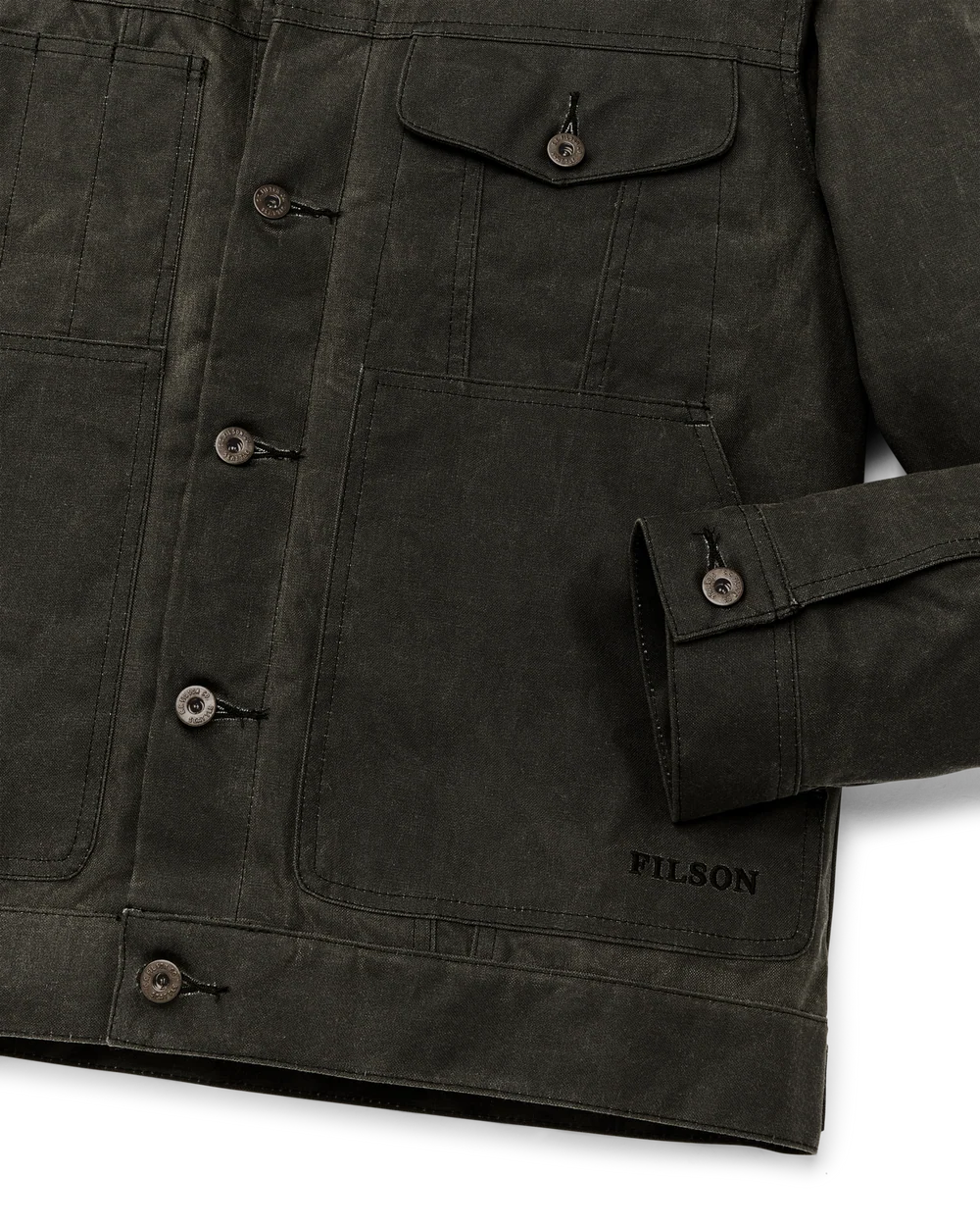Tin Cloth Short Lined Cruiser Jacket - Beluga
