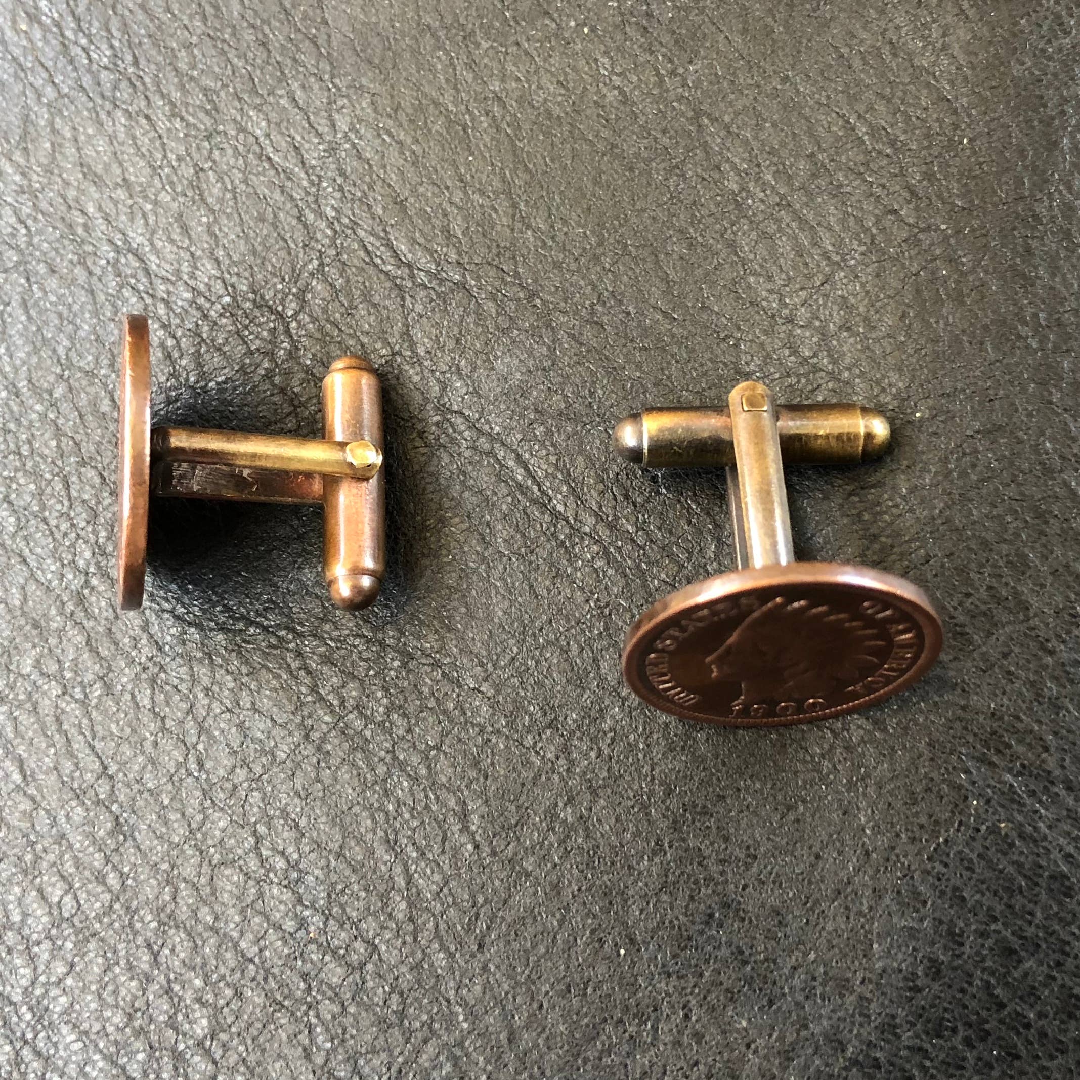 Indian Head Cent Cuff Links
