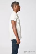 Rolled Short Sleeve Crew Neck Tee / Foggy Red