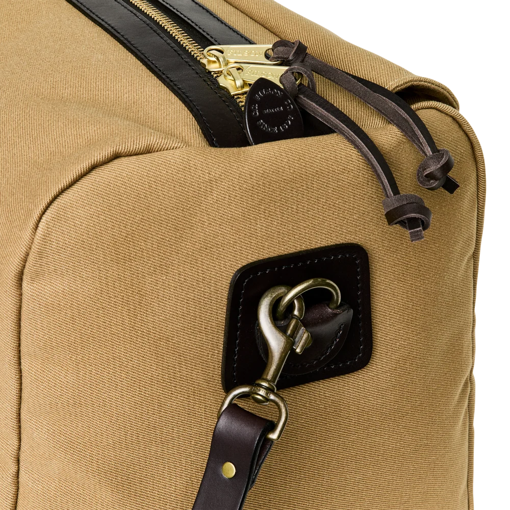 LARGE RUGGED TWILL DUFFLE - Tan
