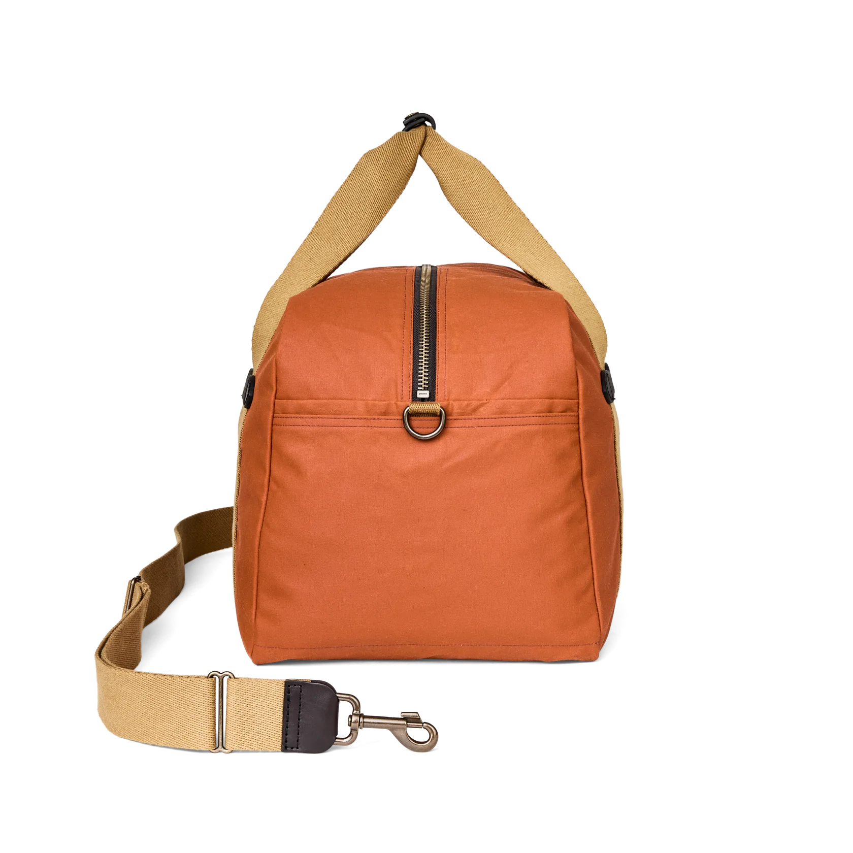 MEDIUM TIN CLOTH DUFFLE BAG - RUST