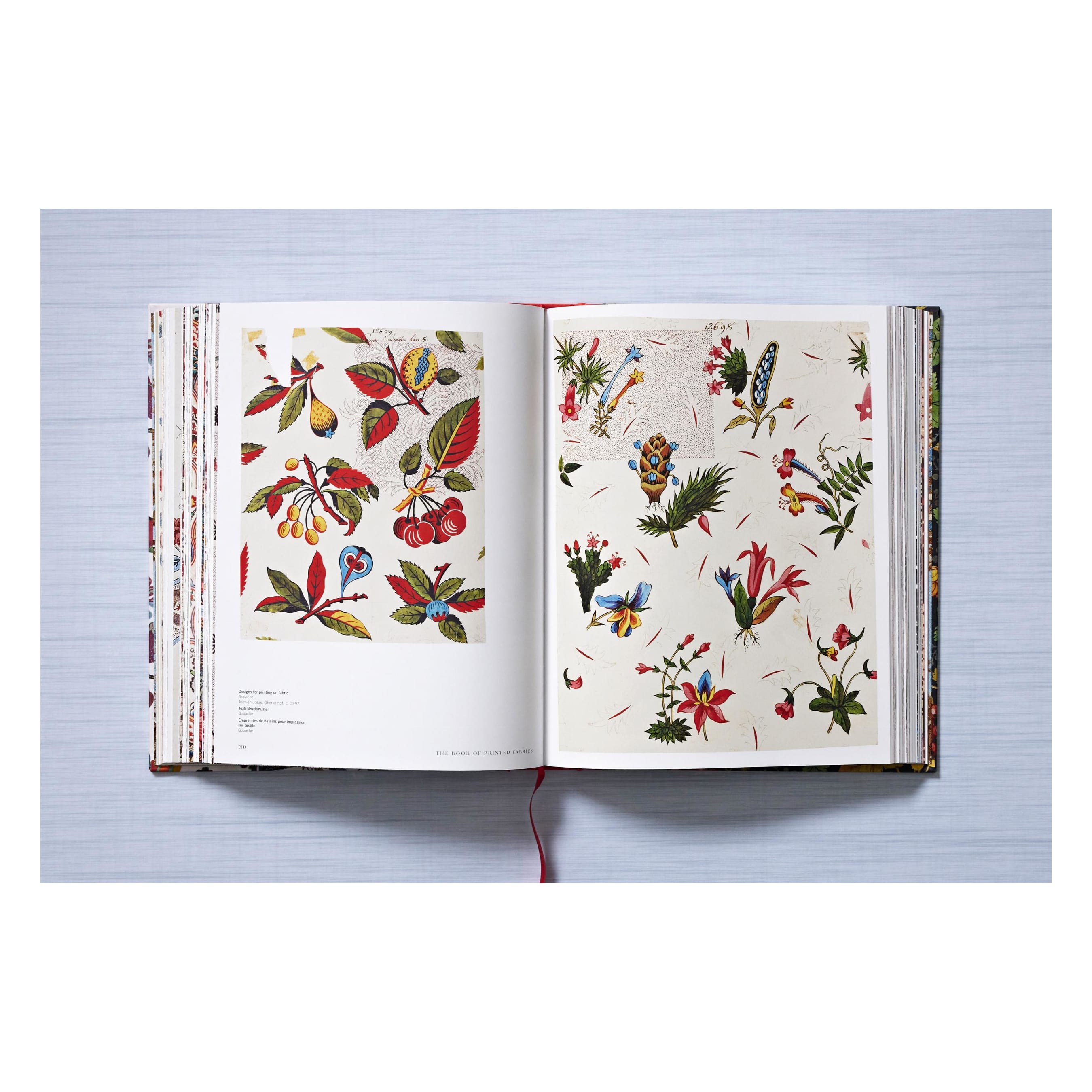 Printed Fabrics. From the 16th century until today (German, French, English)