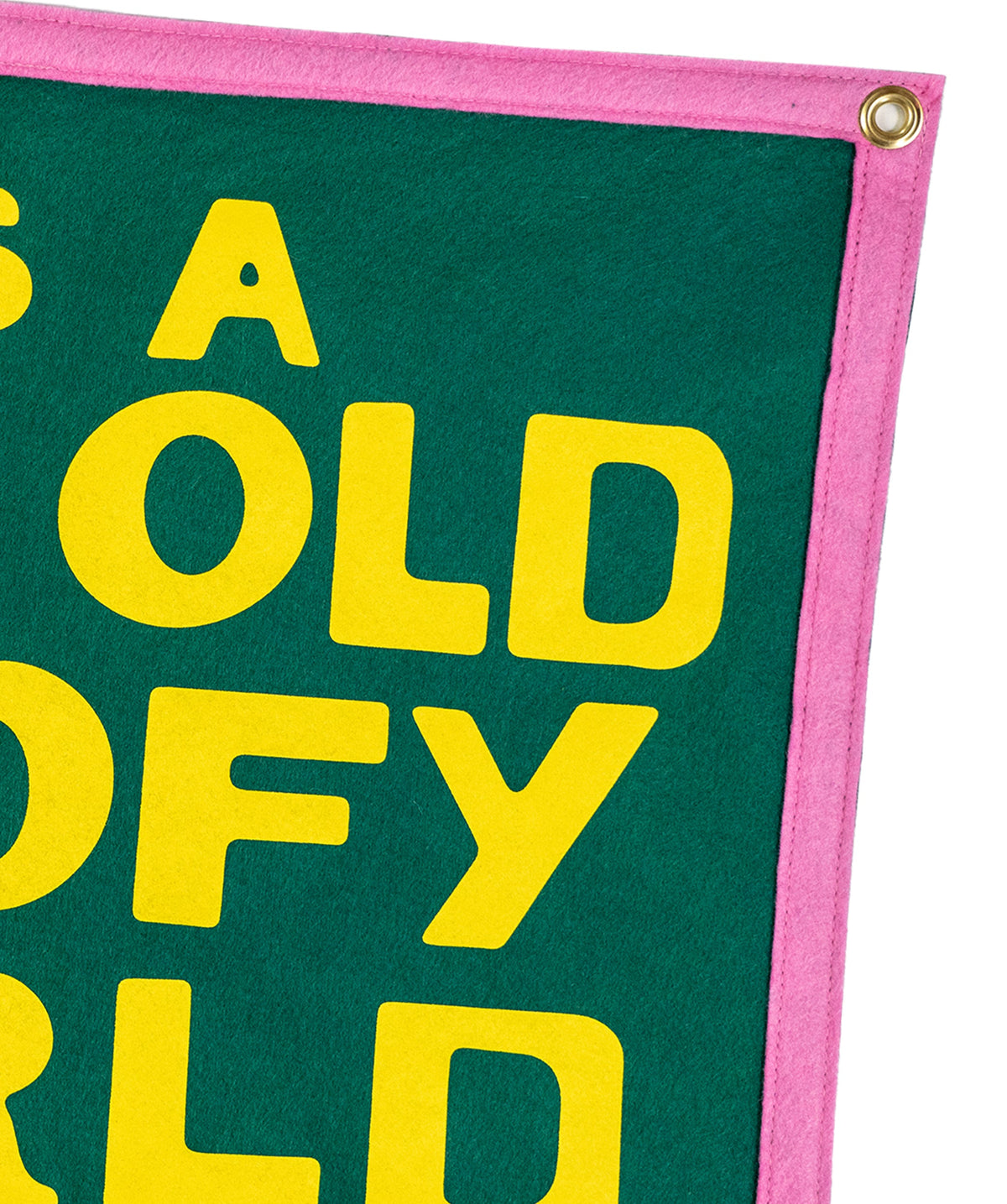 It's A Big Old Goofy World Camp Flag • John Prine x Oxford Pennant
