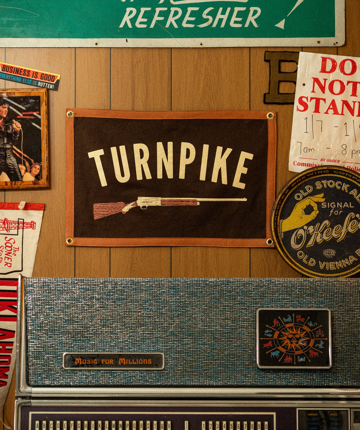 Turnpike Camp Flag • Turnpike Troubadours x Oxford Pennant