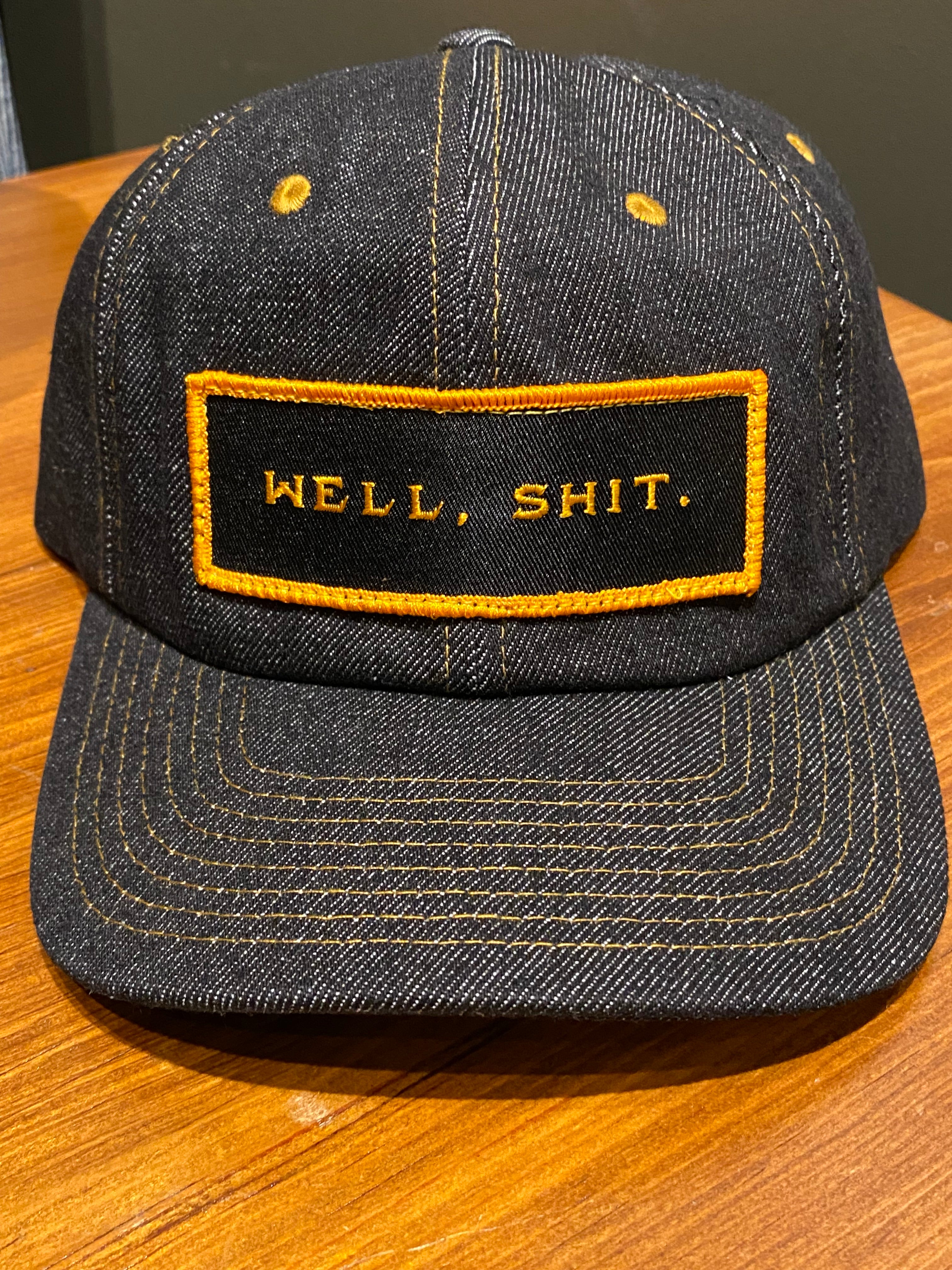Denim 6-Panel Cap-Well, Shit
