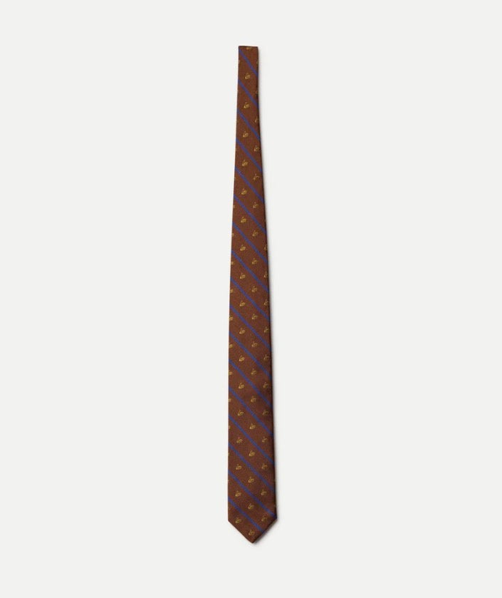 Silk Tie – Swan Drift - Teak