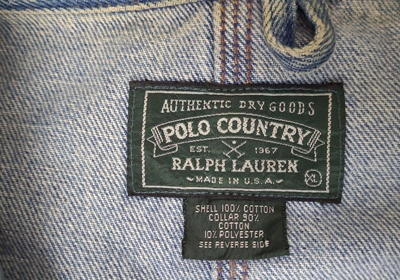 Vintage Polo Country Denim Chore Coat - XL