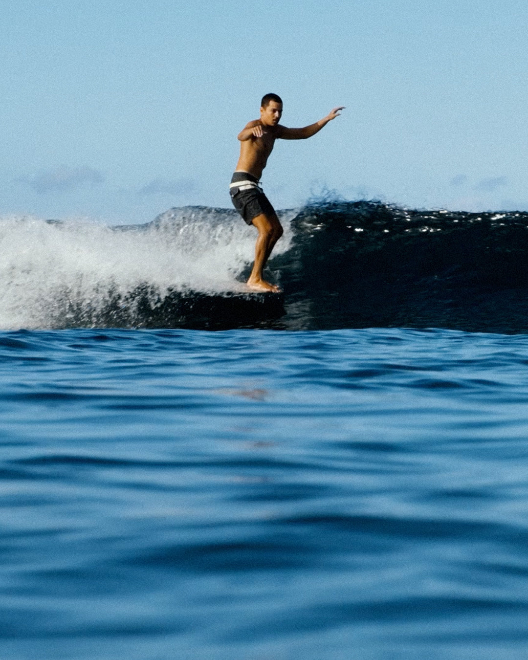 300 Boardshorts-Comp Stripe Asphalt
