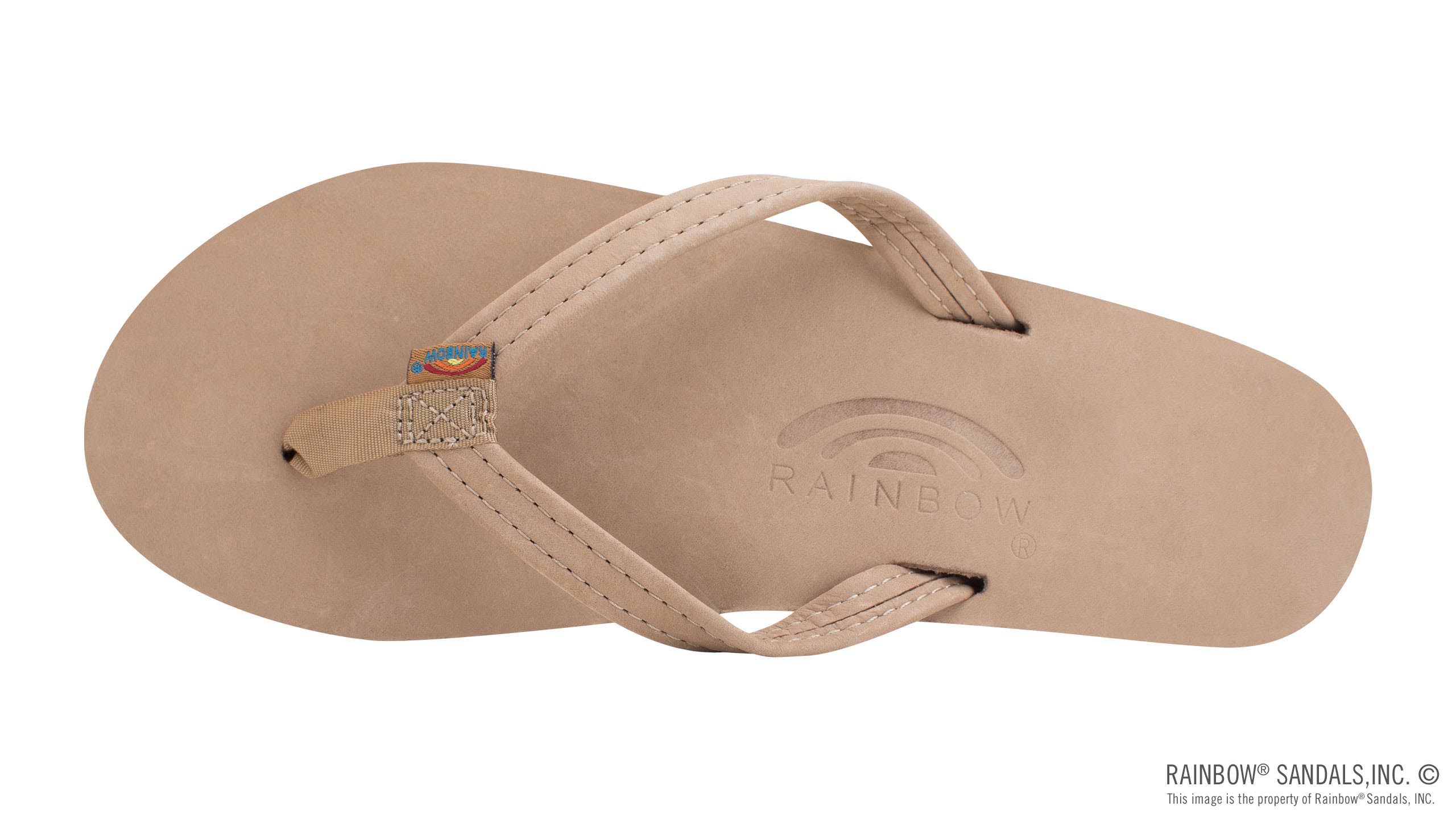 Single Layer Premier Leather with Arch Support and a 1/2" Narrow Strap - Sierra Brown
