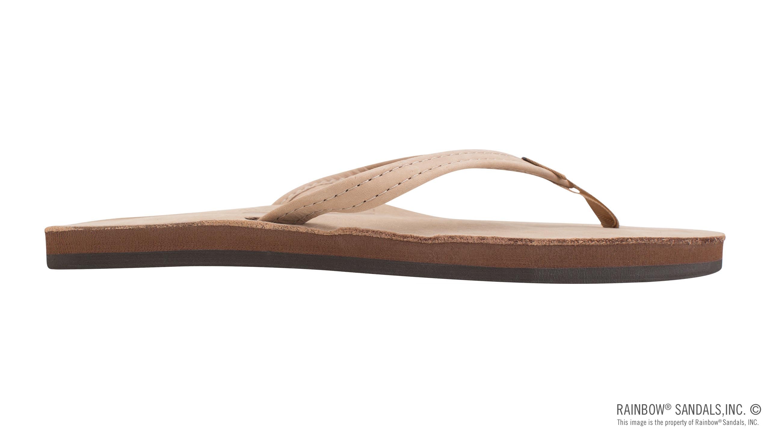 Single Layer Premier Leather with Arch Support and a 1/2" Narrow Strap - Sierra Brown