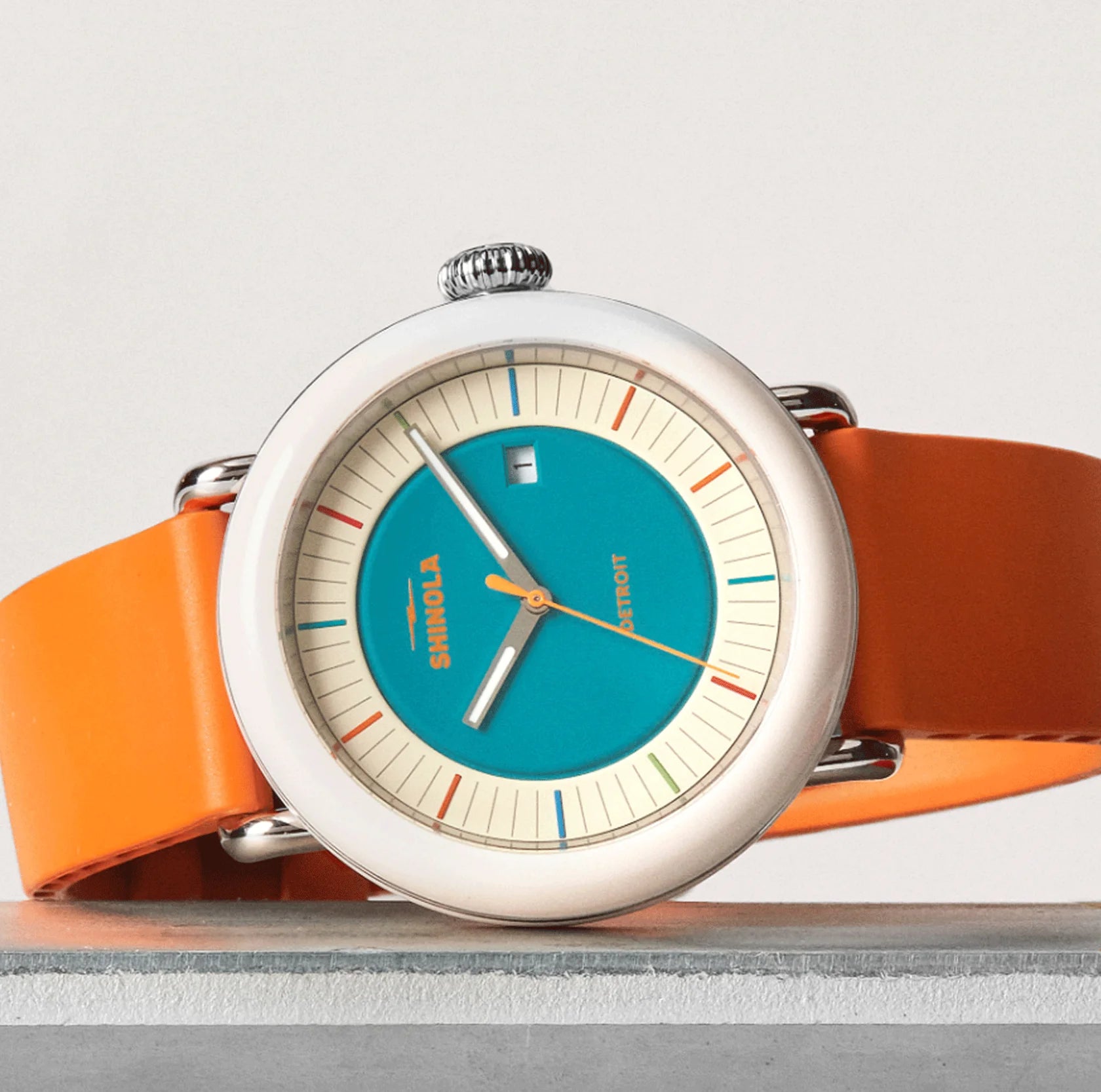 Shinola Detrola Watch-Limited Aqua Green