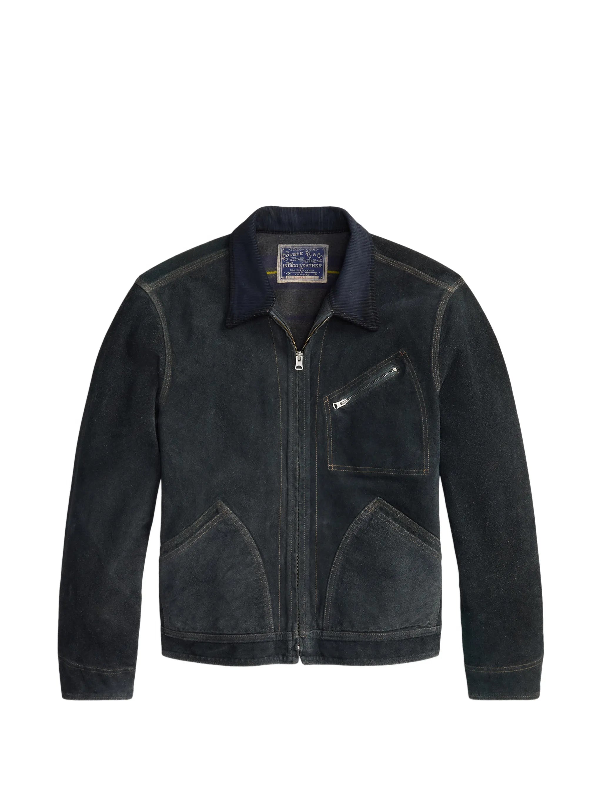 RRL Indigo Roughout Suede Jacket