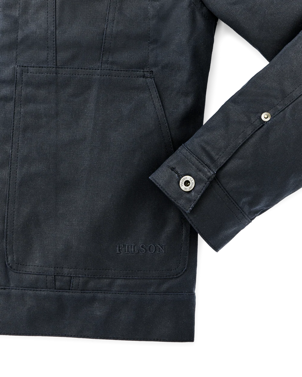 Tin Cloth Short Lined Cruiser Jacket - Service Blue