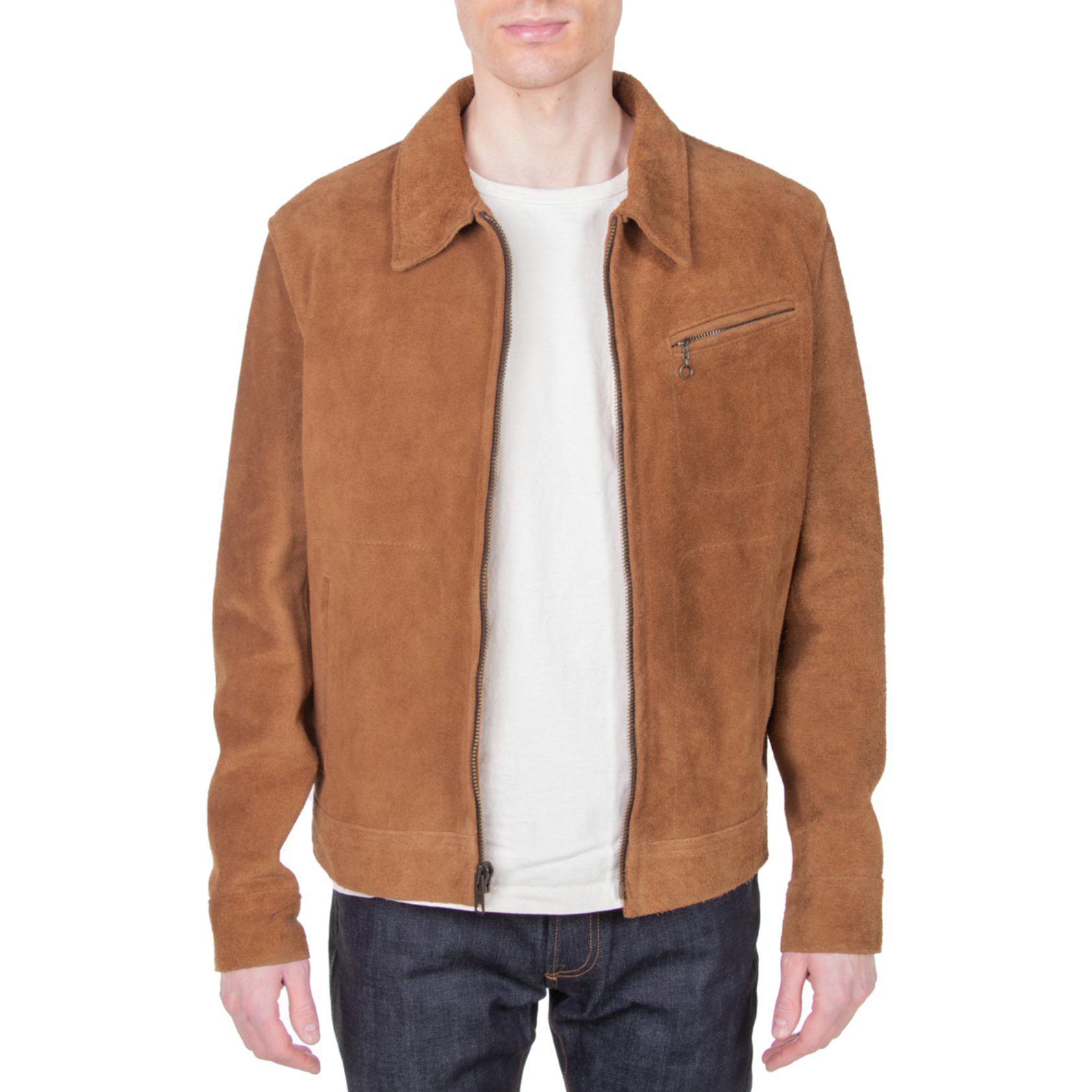 Unlined Rough Out Cowhide Jacket