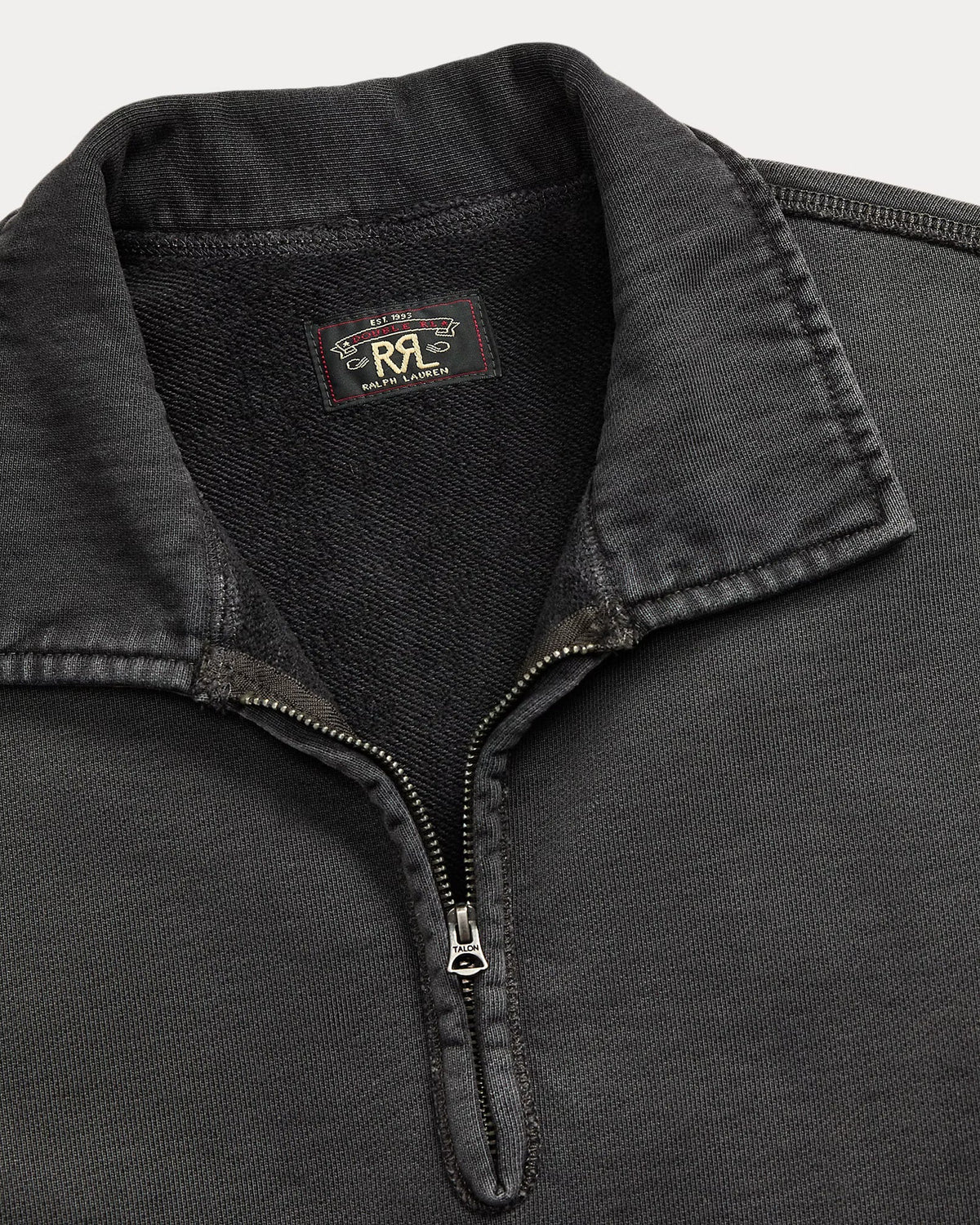 RRL French Terry Quarter-Zip Pullover