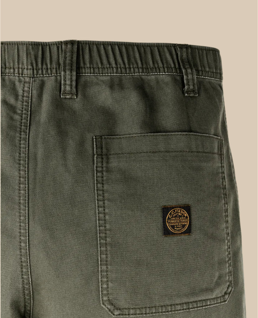 CLARKSTON DOUBLE FRONT PANTS - SURPLUS GREEN