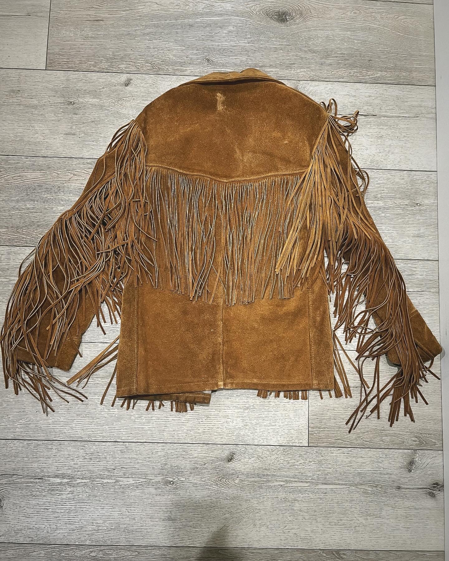 Vintage Schott Men's Suede Fringe Jacket