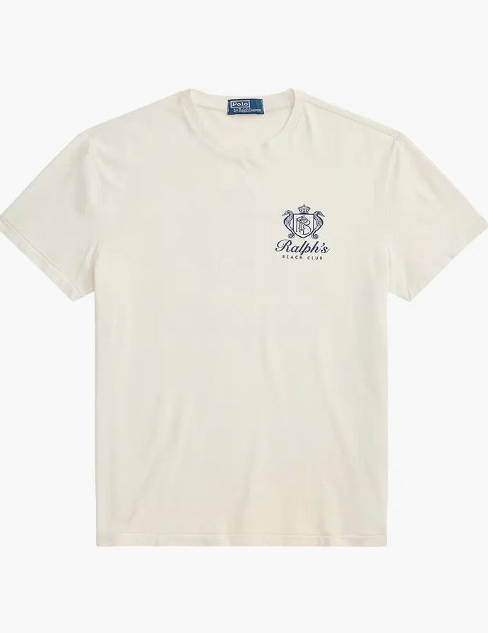 Classic Fit Beach Club Cotton Graphic T-Shirt