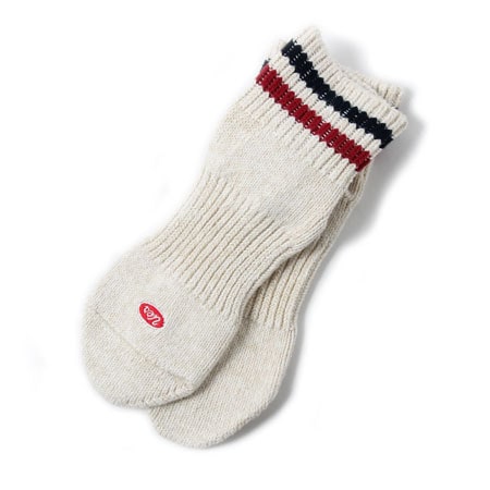UES Sneaker Socks-White/Red/Navy