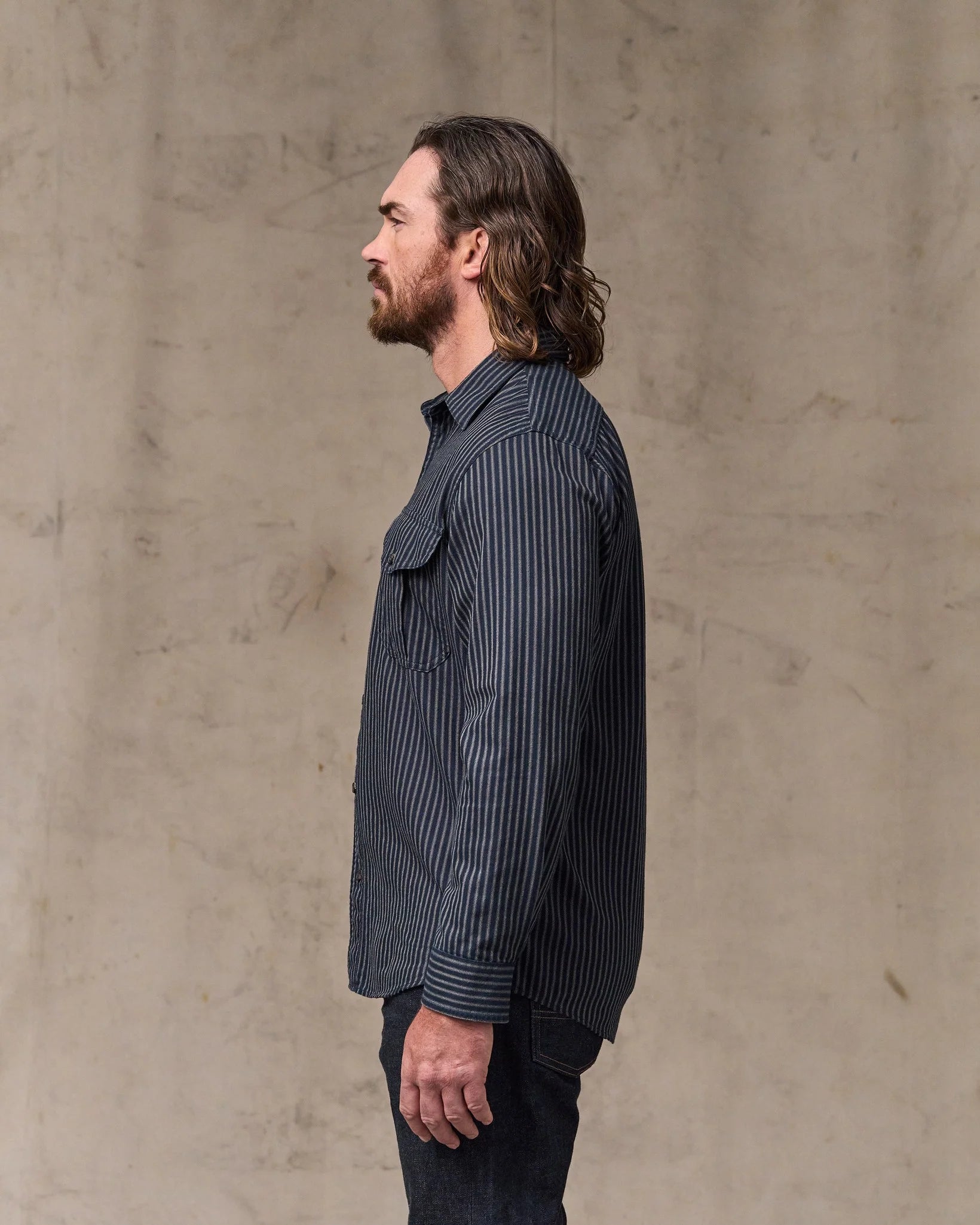Lightweight Alaskan Guide Shirt - Indigo Ticking Stripe