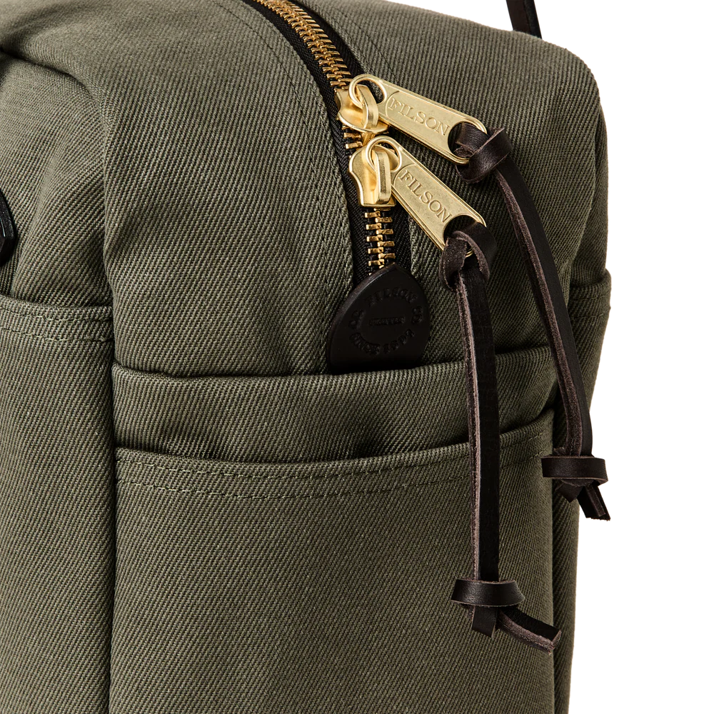 Rugged Twill Zipper Tote Bag - Otter Green