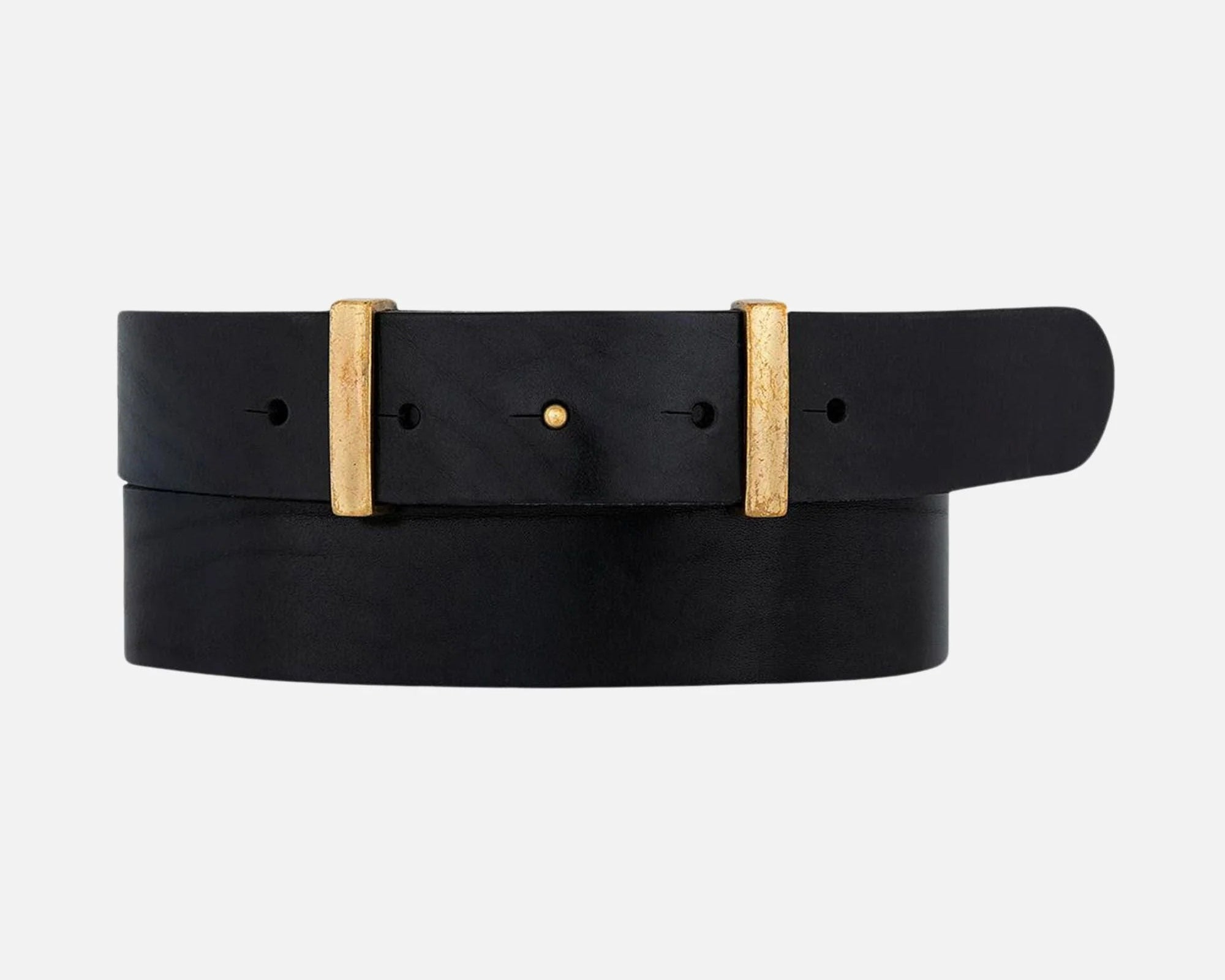 Jip | Slimming Buckleless Leather Belt - Black