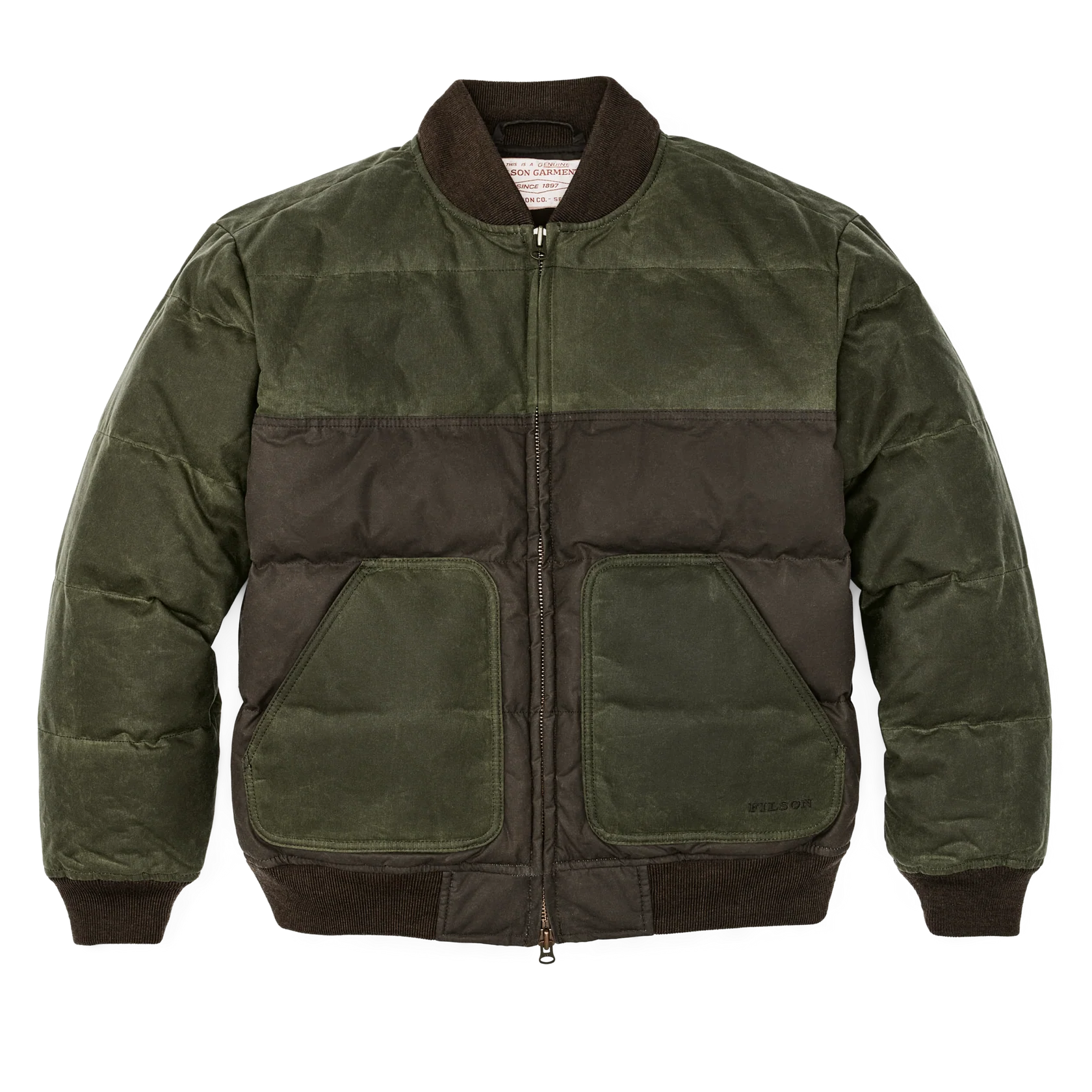 Down Bomber Jacket - Otter Green