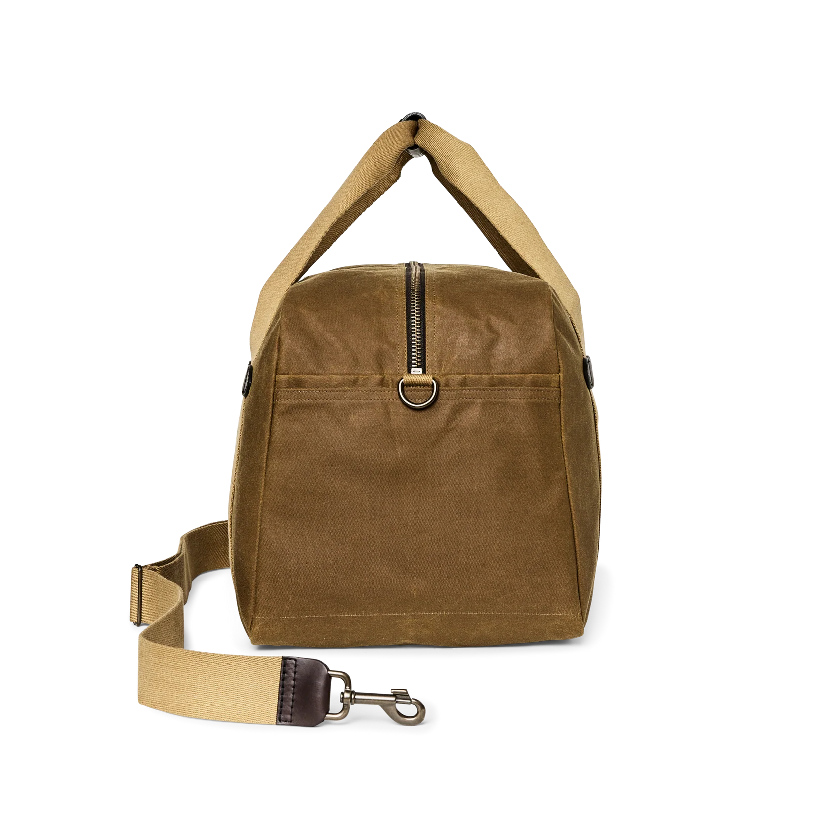 MEDIUM TIN CLOTH DUFFLE BAG - DARK TAN
