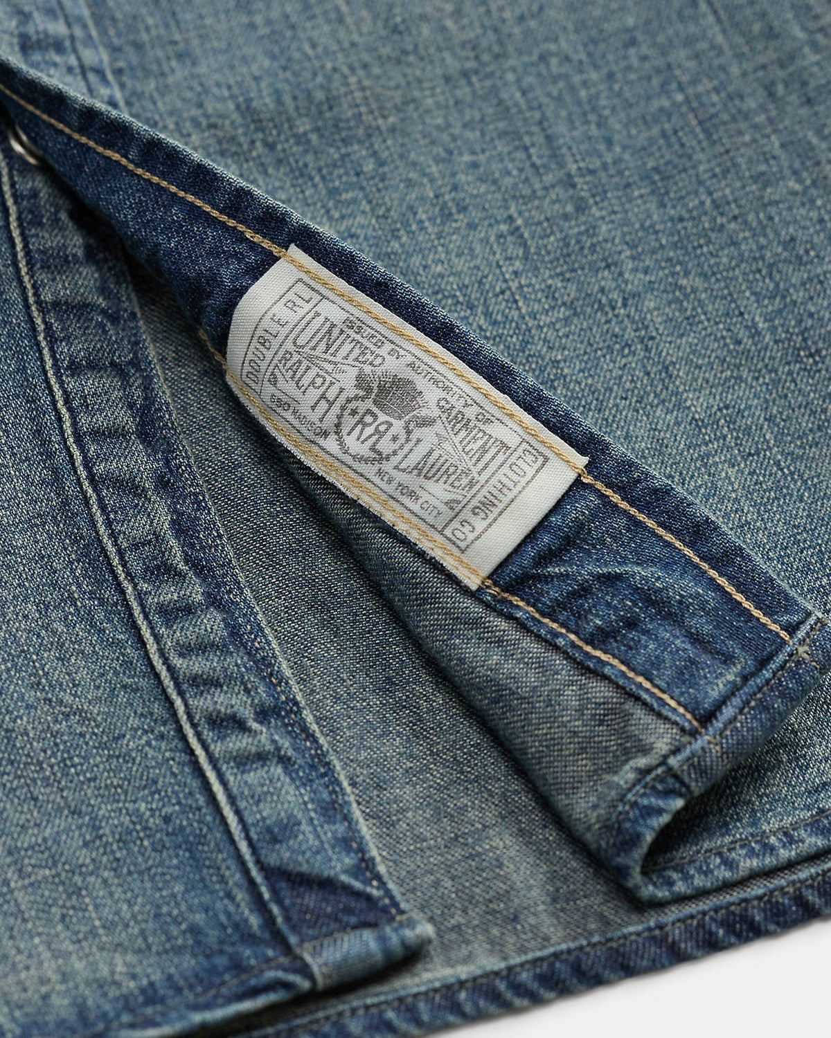 RRL Slim Fit Denim Western Shirt