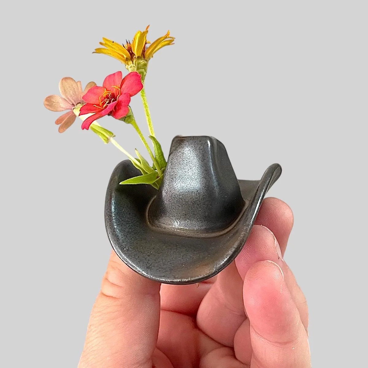 Ceramic Cowboy Hat Decor: Western Home Accent
