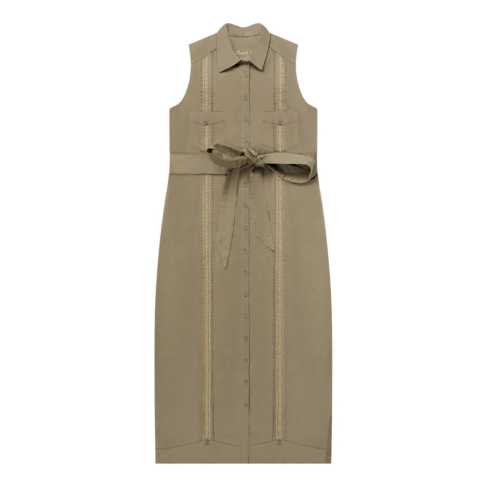 guayabera dress Texas Standard Texas Standard Tejas Midi Length Color:Crudo tropical midi dress 56 inches Strapless Front Bow Mini