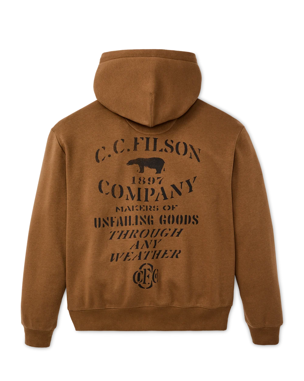 Stencil Graphic Hoodie - Whiskey